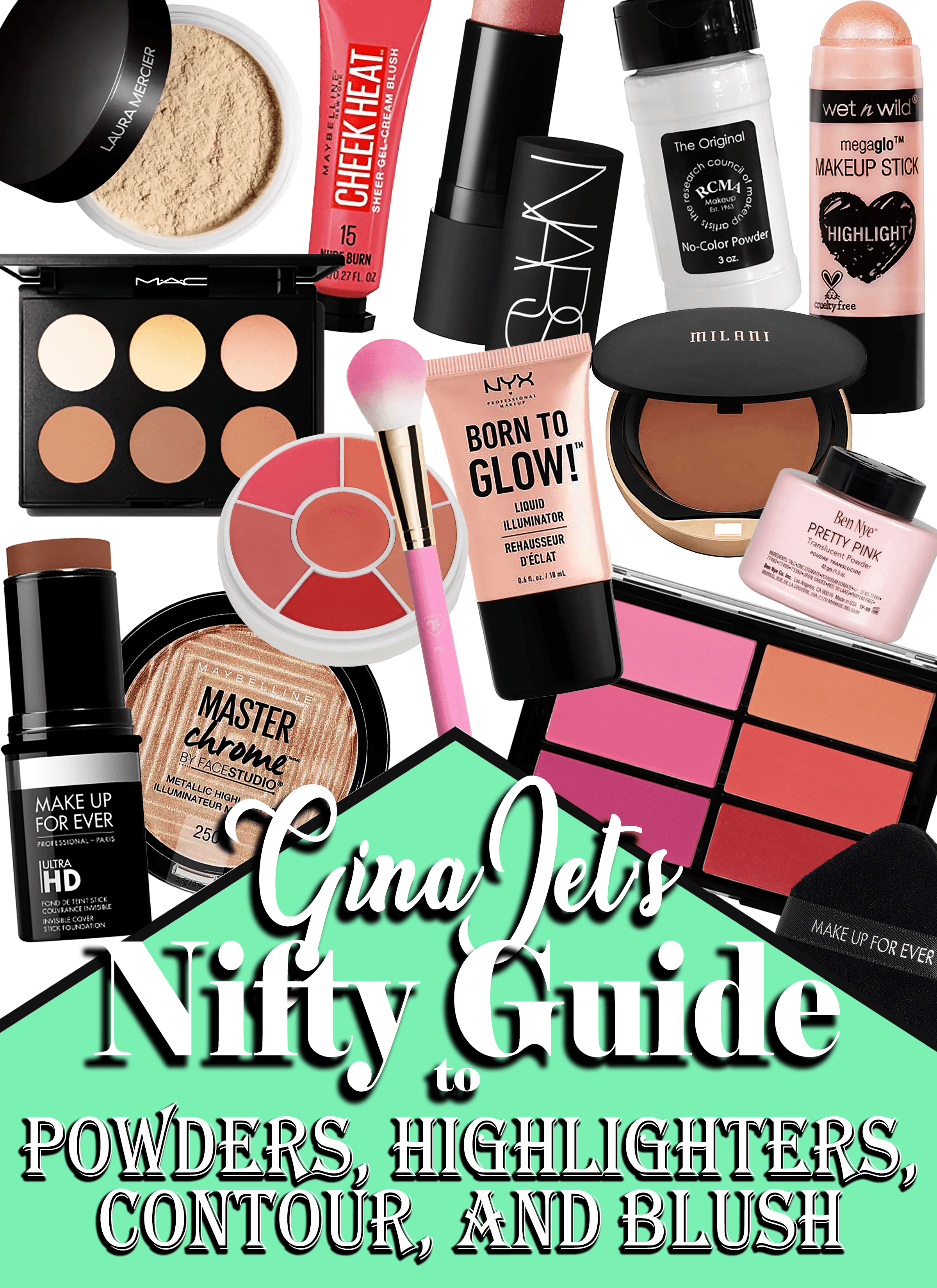 Gina-Jet's Nifty Guide to Powders, Highlighter, Contour, and Blush (E-Book)